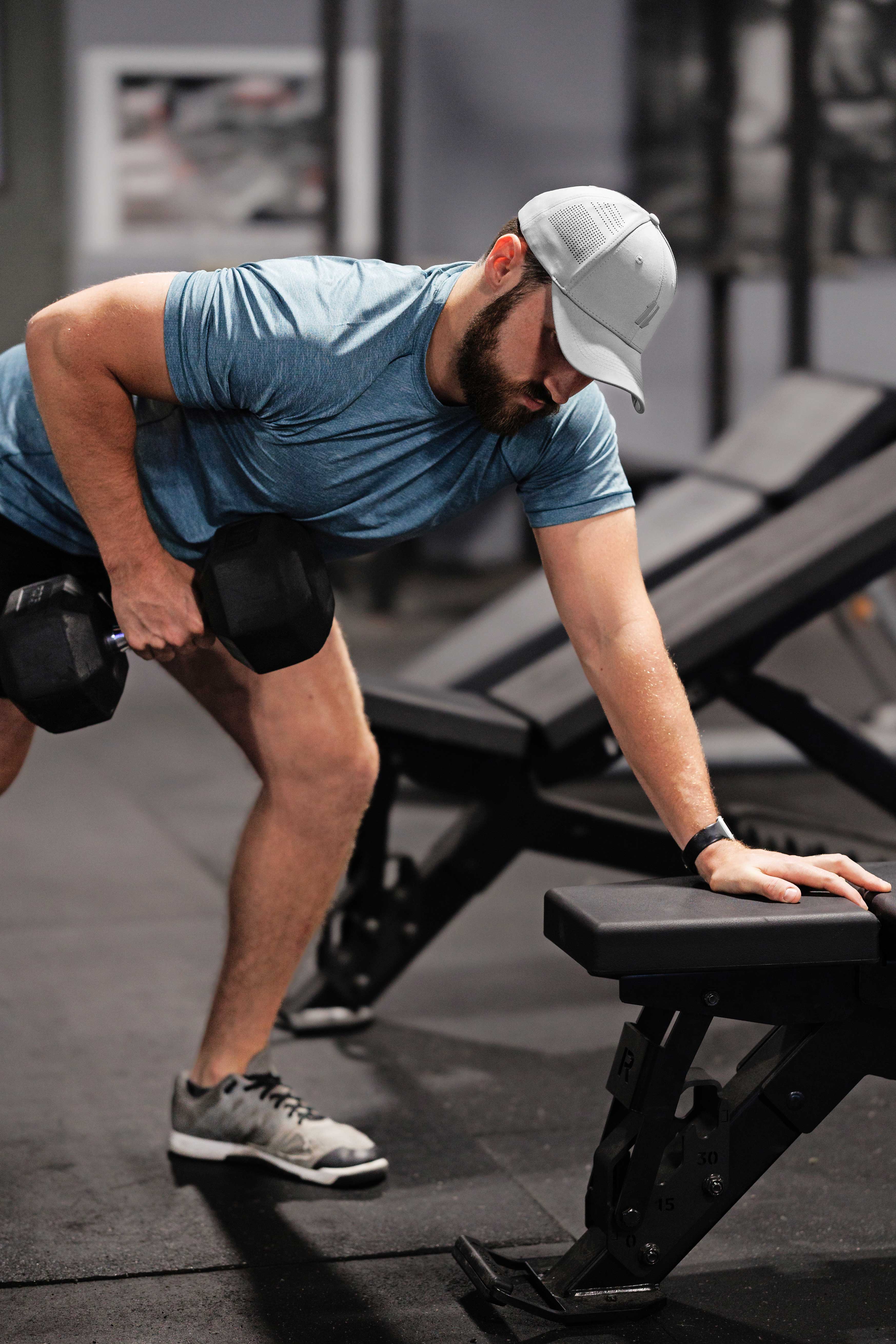 Mens Workout Hat - The Rise & Grind